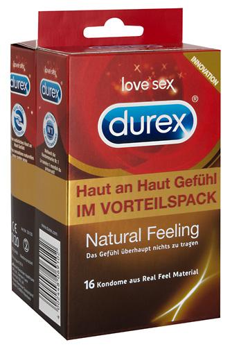 Durex Natural Feeling, lateksivabad kondoomid, 16tk