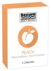 Secura Peach, virsikumaitselised kondoomid, 3tk