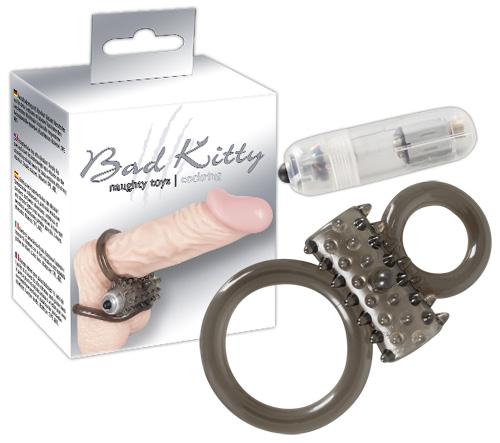 Bad Kitty "Cock Ring/Bullet", vibratsiooniga peenise/munandirõngas