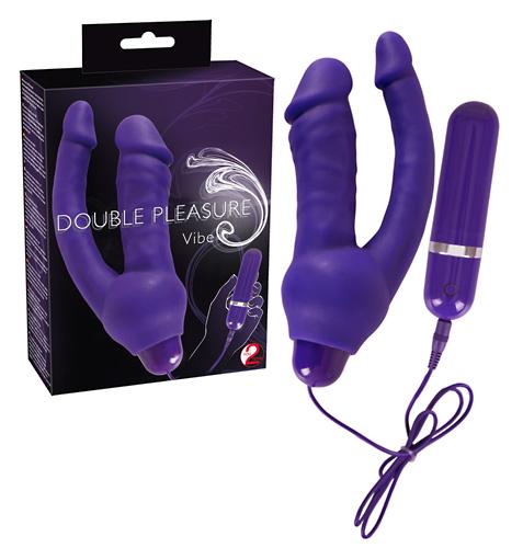 Double Pleasure Vibe, kahepoolne vibraator, lilla