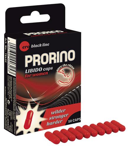 ERO PRORINO Libido caps women, stimuleeriv toidulisand naistele, 10 kapslit