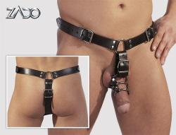 Men's Leather String+Dildo vali suurus  S/M või L/XL