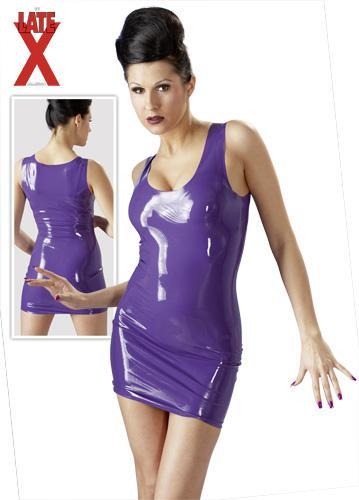 Latex Dress purple L