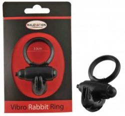 MALESATION Vibro-Rabbit-Ring, vibreeriv kliitori/munandistimulaator