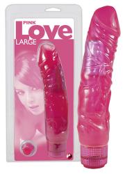 Pink Love Large, roosa Jelly vibraator