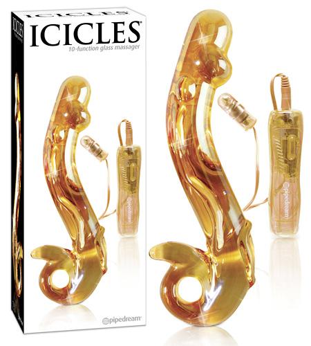 ICICLES NO 35, klaasdildo vibrakuuliga