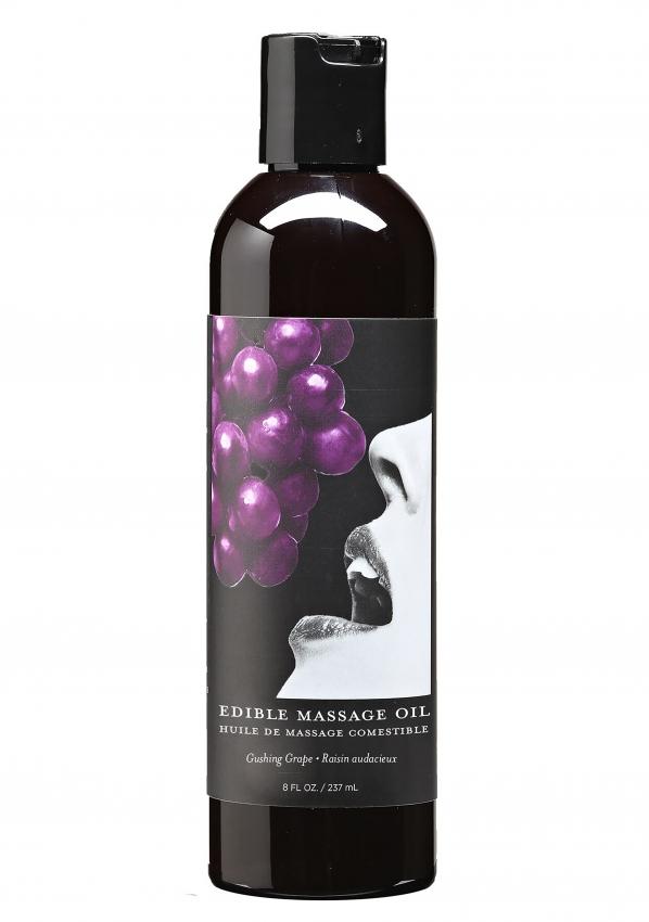 Grape Edible Massage Oil - aromaatne massaažiõli- mahlane viinamari, 8oz / 237ml